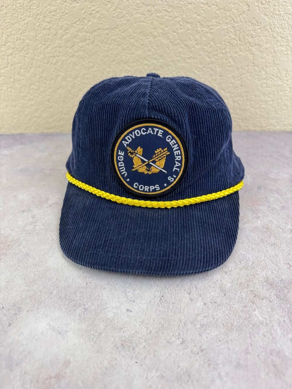 Vintage 1980's Army Judge Advocate General's Corps Corduroy Rope Hat Universal